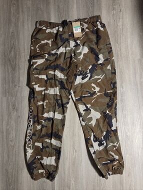 Nike Jordan MVP Nylon Camo Pants Men’s XL Light Olive Camo/Sail FZ3529-380 NWT